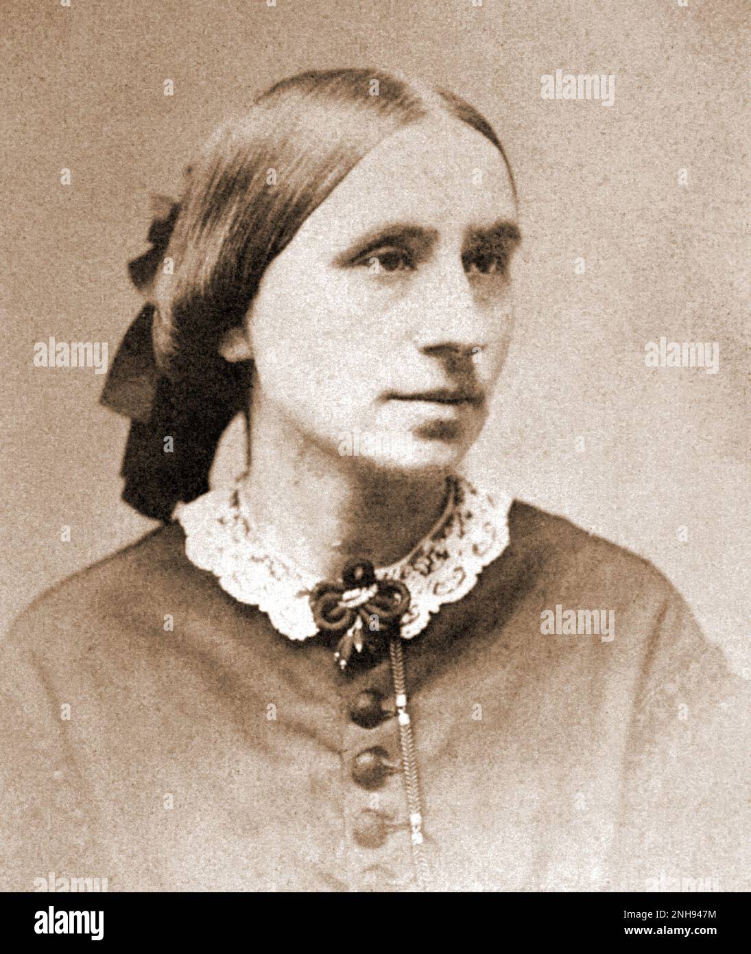 Marie Elisabeth Zakrzewska (1829-1902), eine polnisch-amerikanische Ärztin, die ihren Namen als Pionierärztin in den Vereinigten Staaten machte und das New England Hospital for Women and Children gründete. Foto ca. 1845-1855./n/n Stockfoto