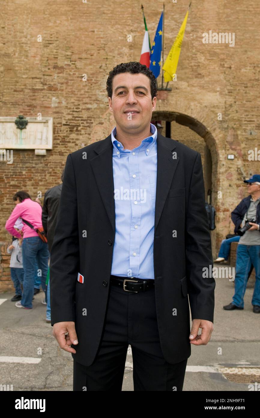 16.04.2011, Novellara (RE). Stadtrat Youssef Salmi Stockfoto