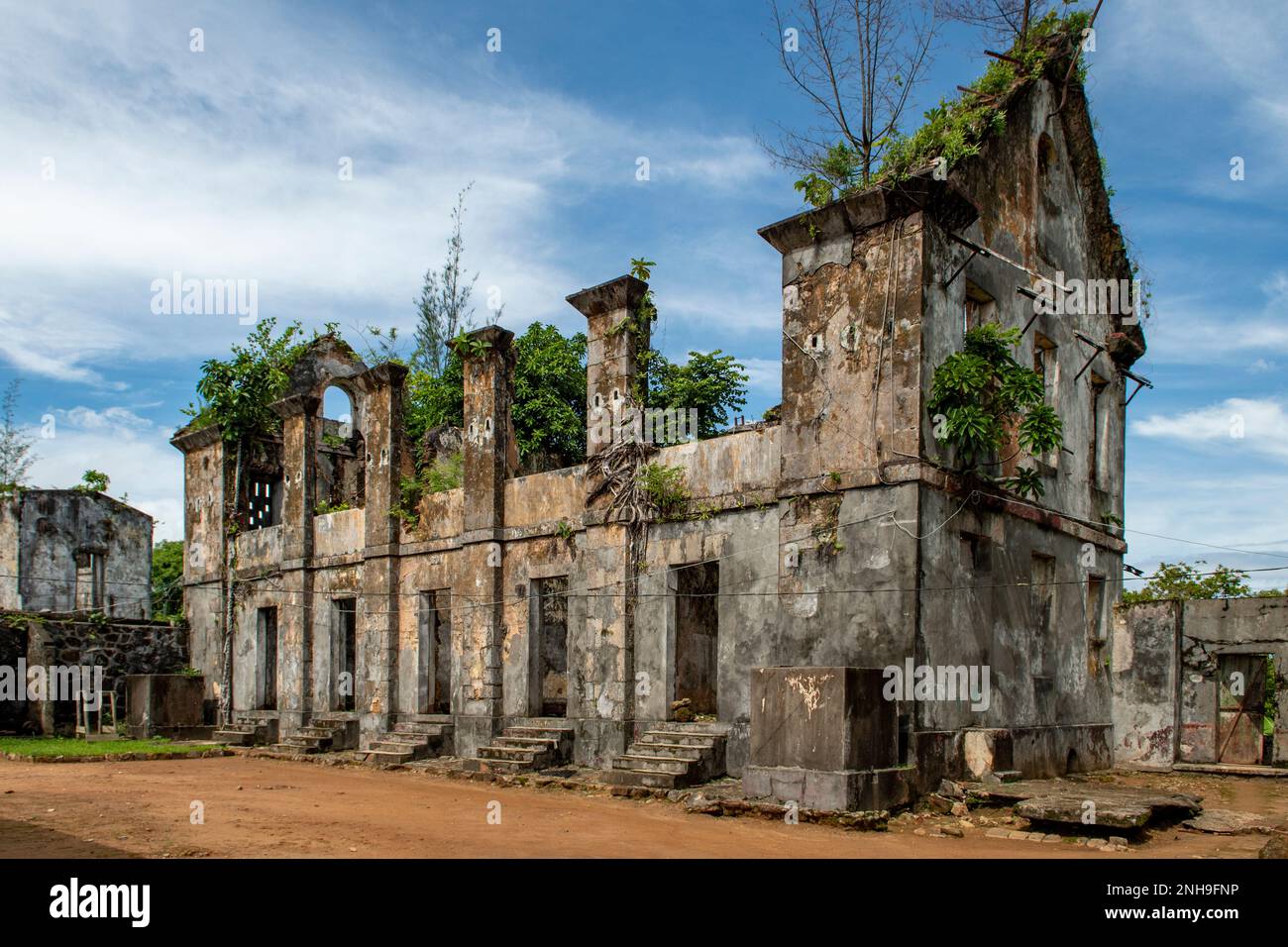 Alte Festung in Ambodifotatra, Nosy Boraha, Madagaskar Stockfoto