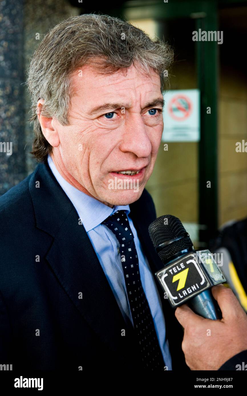 Giuseppe Bonomi, Präsident Meer Flughafen Mailand Flughafen Malpensa Mailand Stockfoto