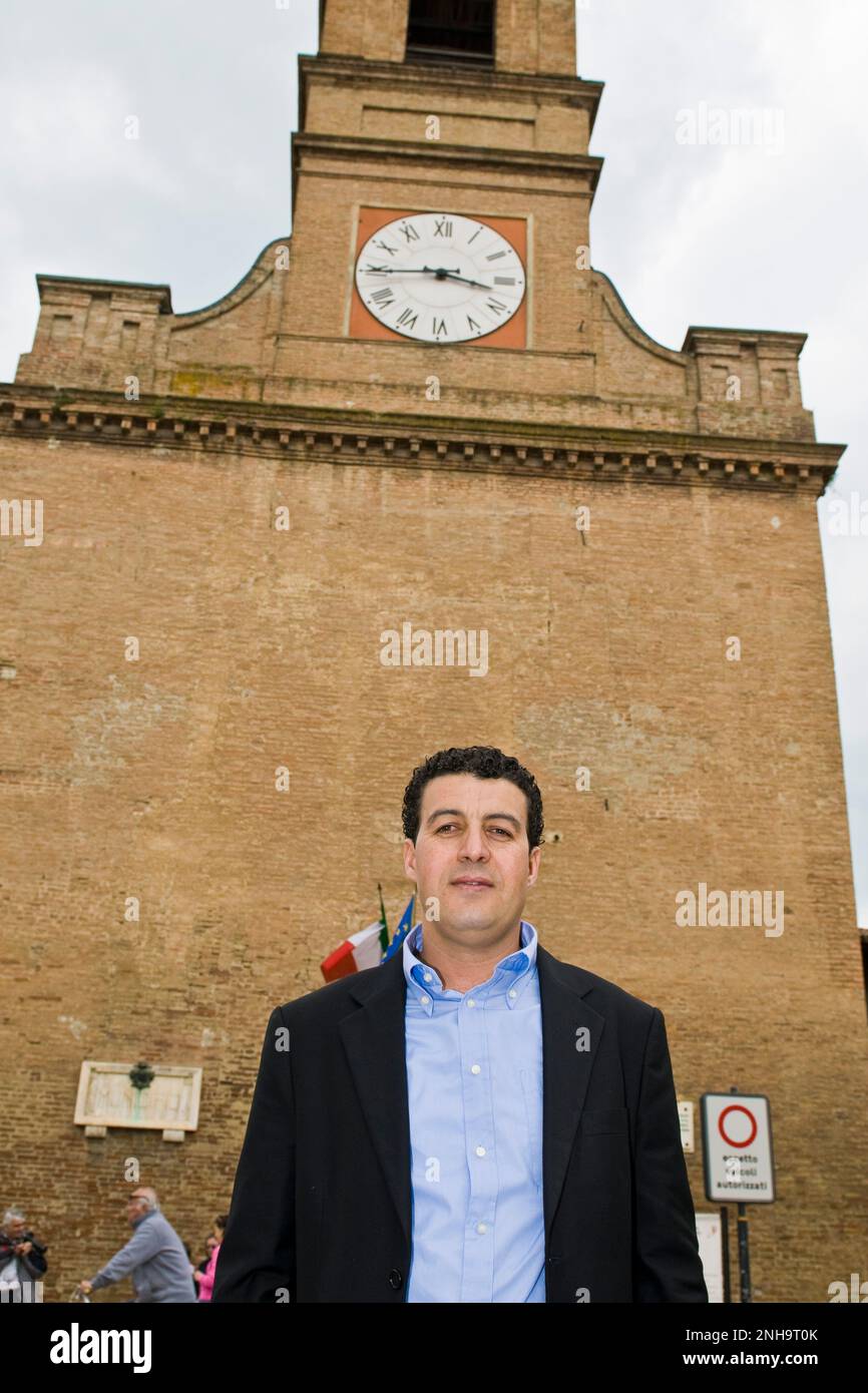 16.04.2011, Novellara (RE). Stadtrat Youssef Salmi Stockfoto