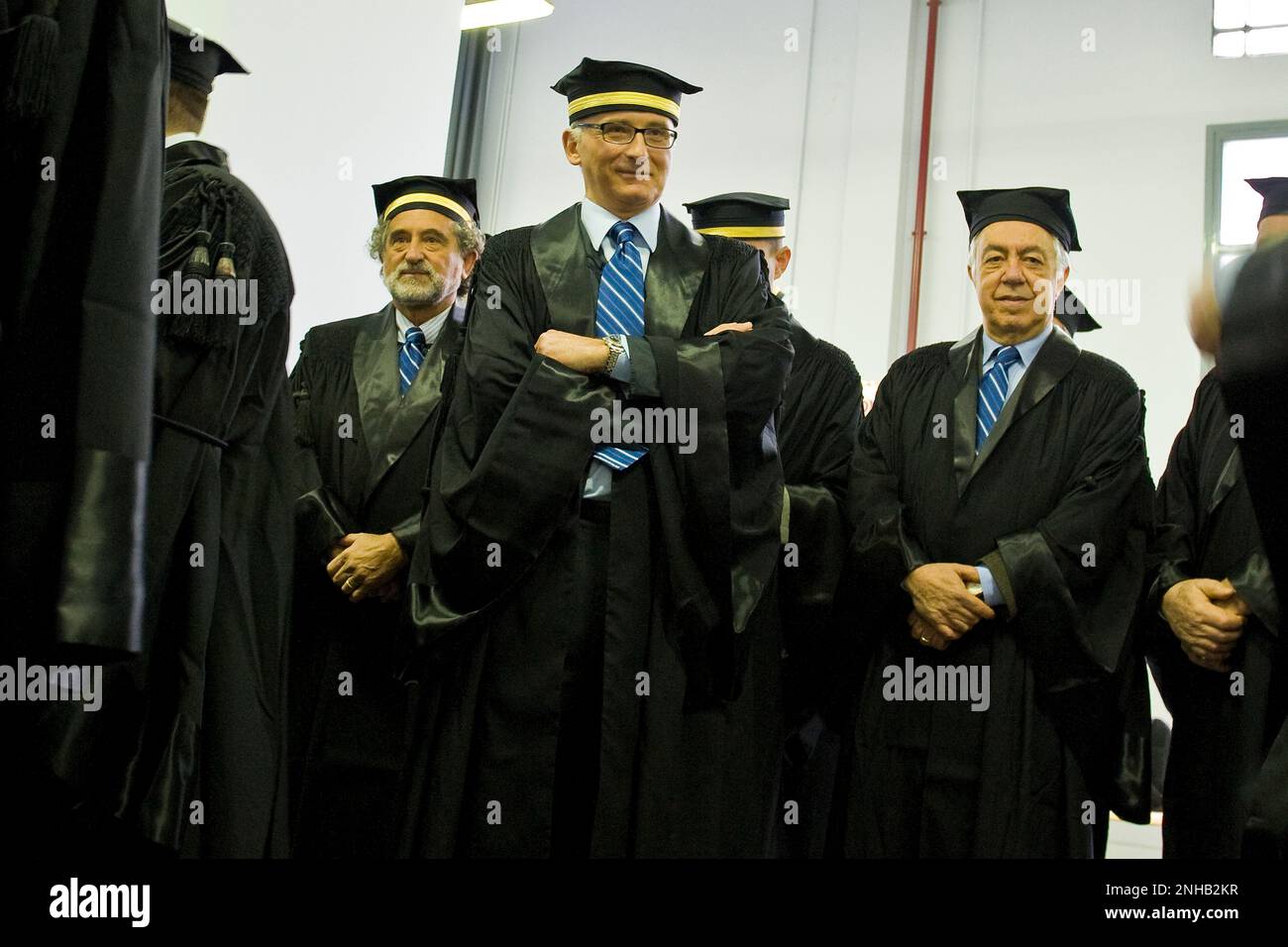 07.03.2011, Milan. 148 ° Eröffnung des akademischen Jahres an der Polytechnischen Hochschule. Backstage Klassenlehrer Stockfoto