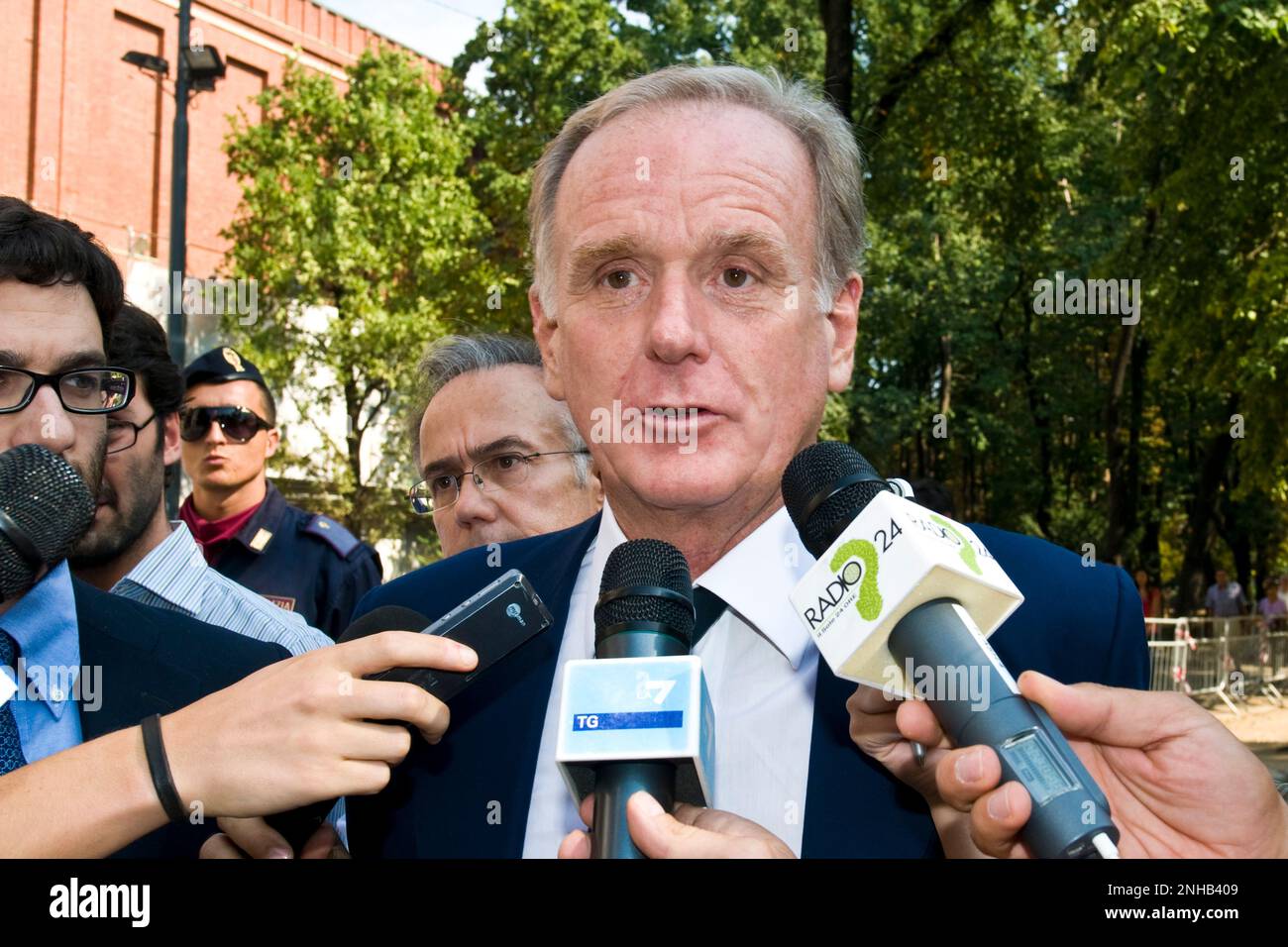 Giovanni Cobolli Gigli, Präsident des Fußballvereins Juventus, Mailand, Italien, 10. september 2009 Stockfoto