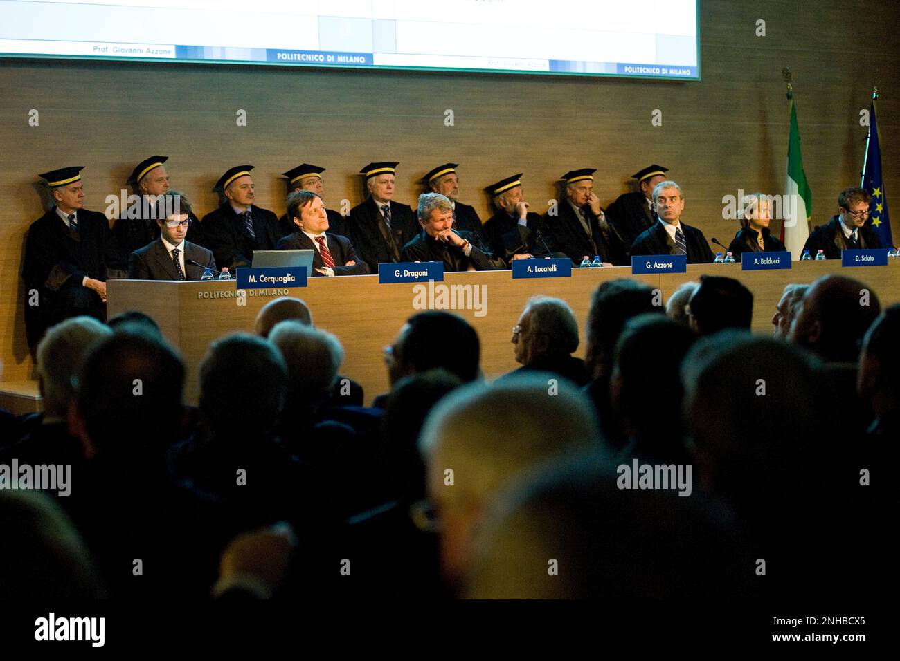 07.03.2011, Milan. 148 ° Eröffnung des akademischen Jahres an der Polytechnischen Hochschule. Stockfoto