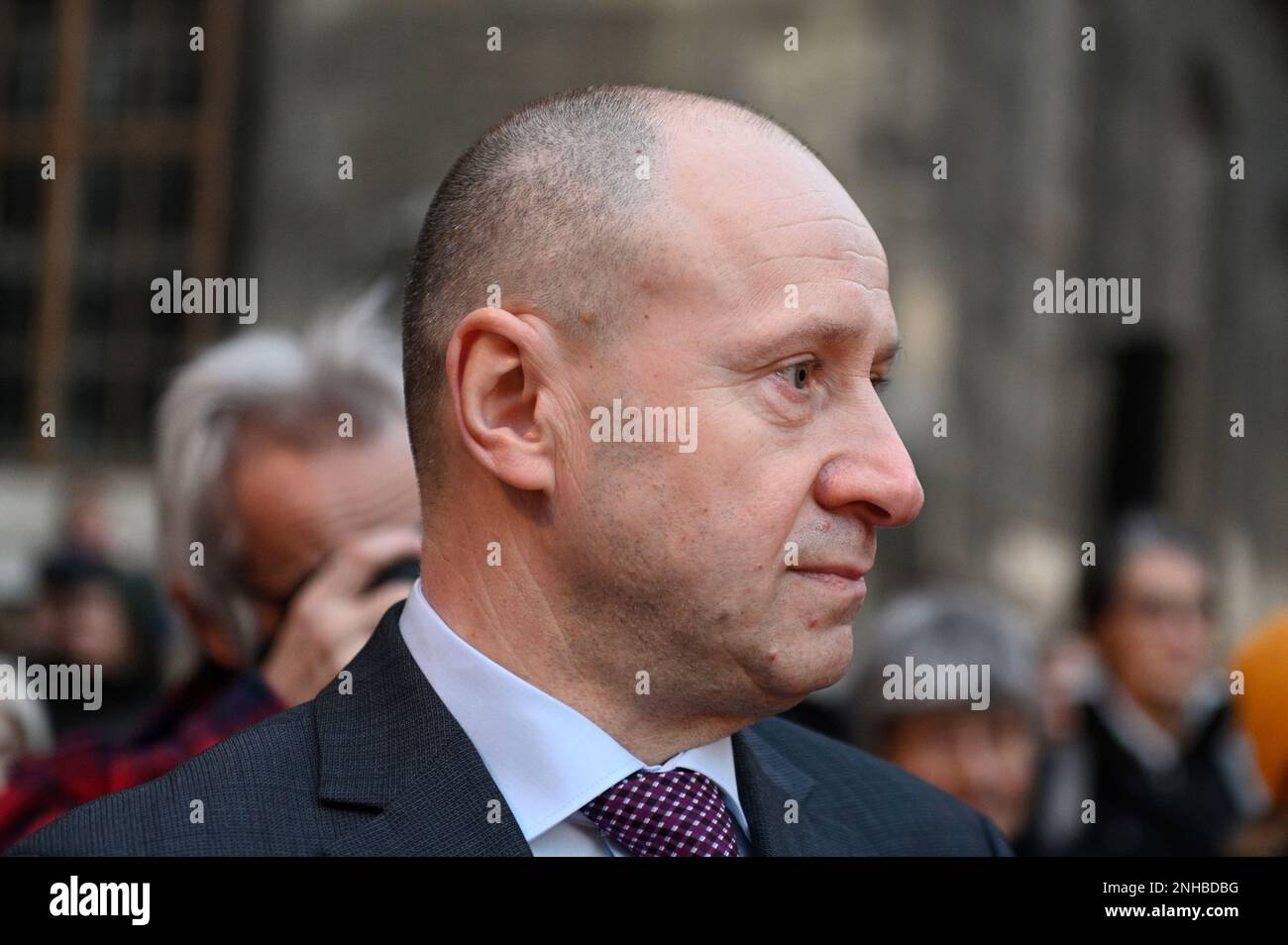 Wien, Österreich. 21. Februar 2023. Anlässlich des Jahrestages des