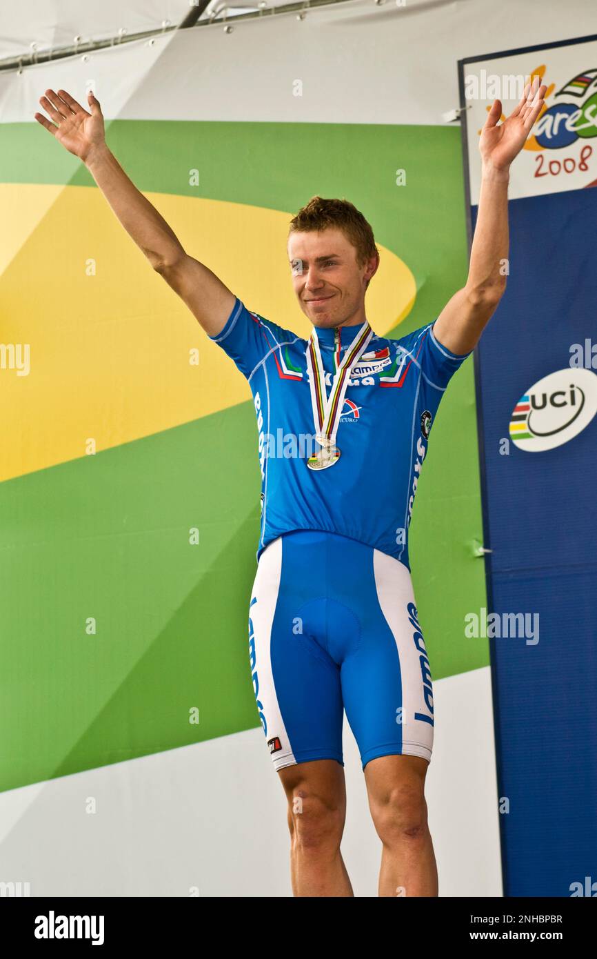 damiano cunego, Campionati del Mondo di ciclismo su strada, varese 2008 Stockfoto