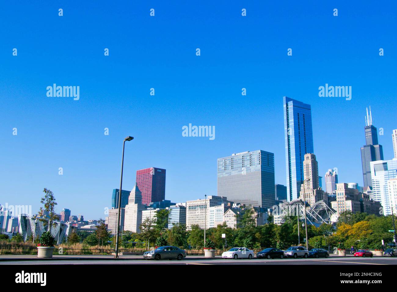 Skyline von Chicago Stockfoto