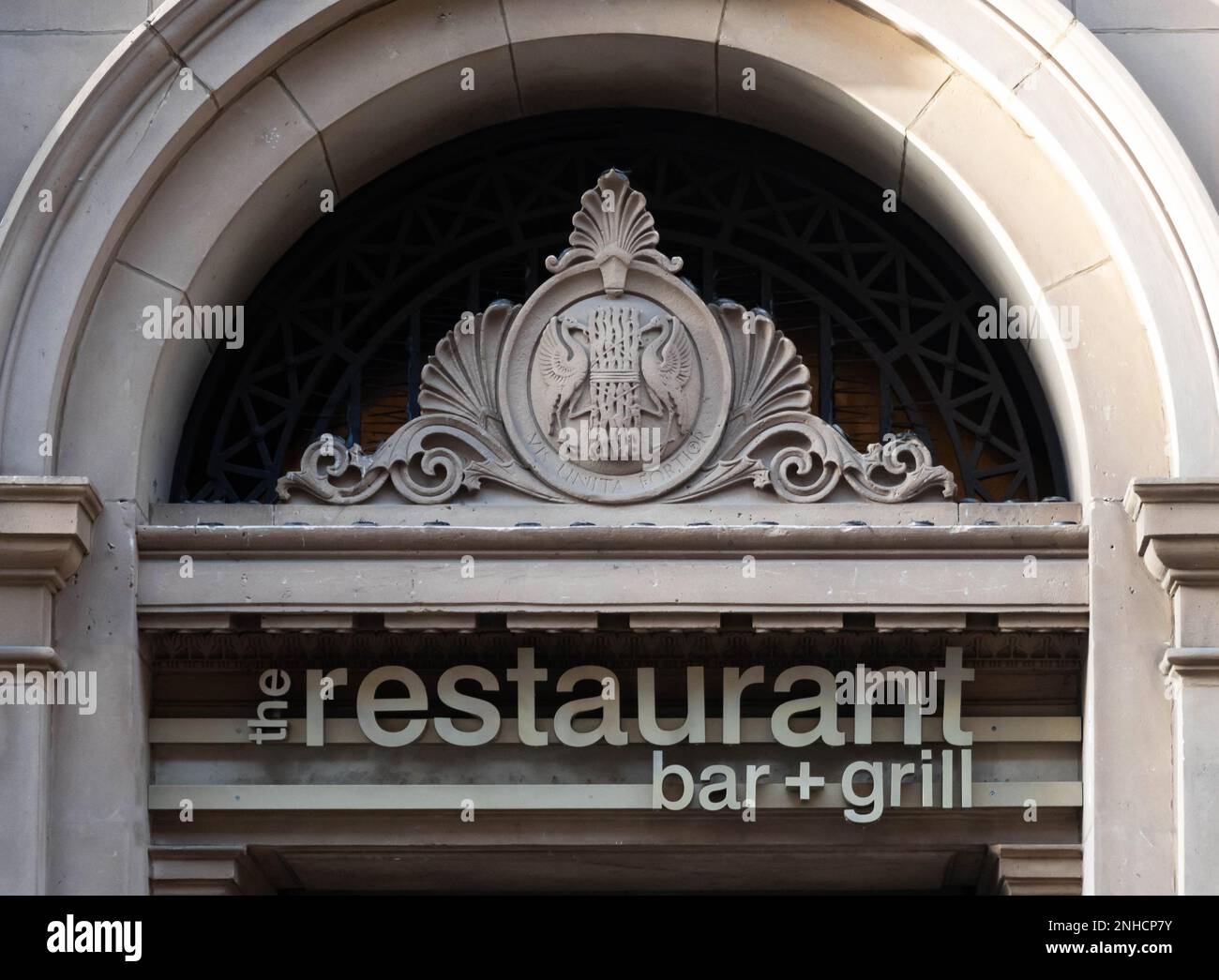 Eintritt zum Restaurant Bar & Grill in Liverpool Stockfoto