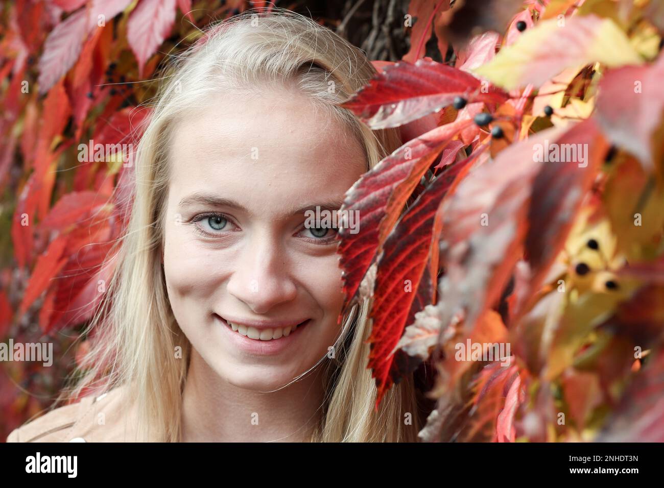 Ein Spaziergang mit einem Amateurmodell Stockfoto