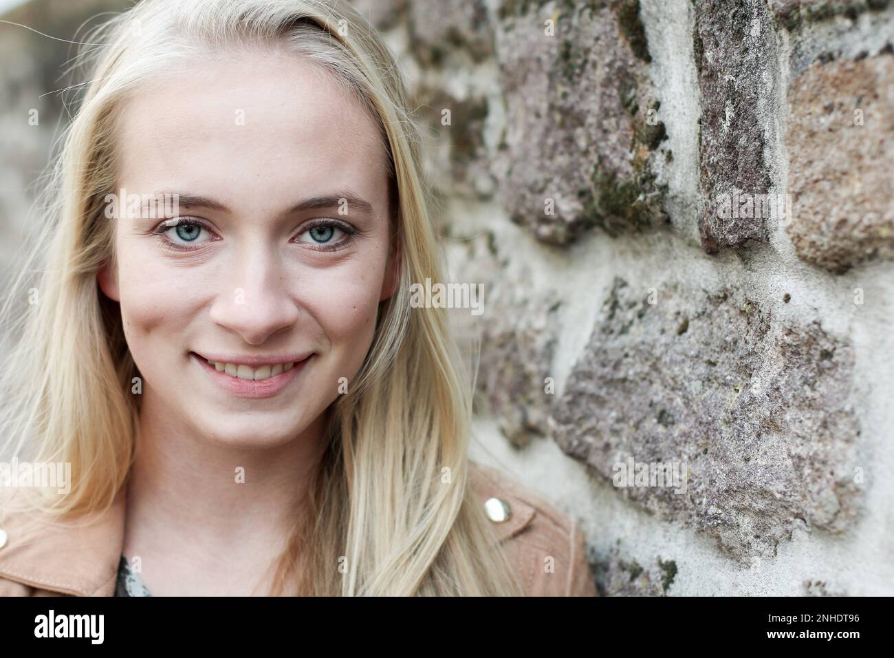 Ein Spaziergang mit einem Amateurmodell Stockfoto