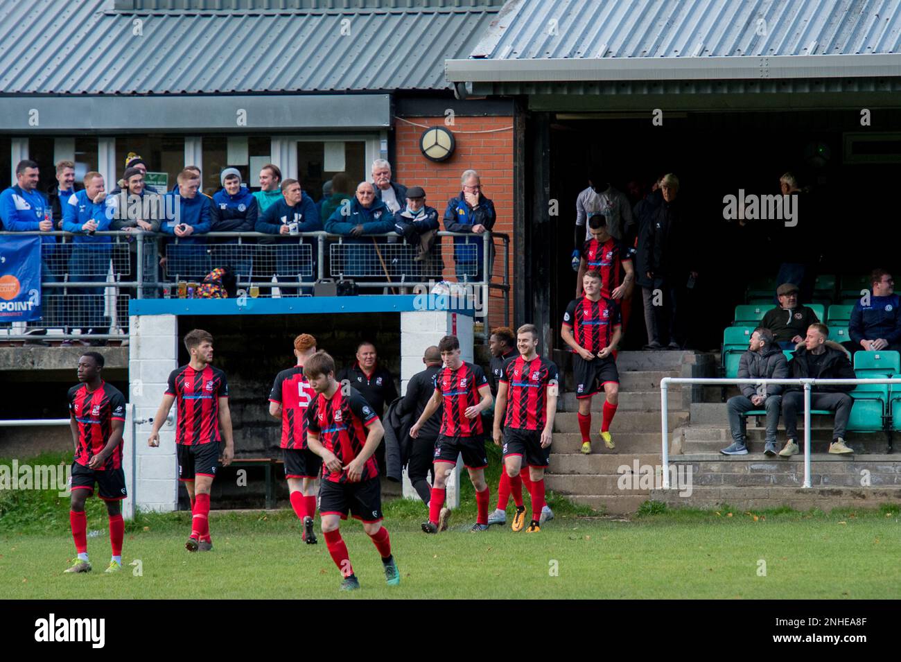 Abertillery, Wales, 13. November 2021. Ardal Leagues South East treffen Abertillery Bluebirds und Goytre AFC. Kredit: Will Cheshire Stockfoto