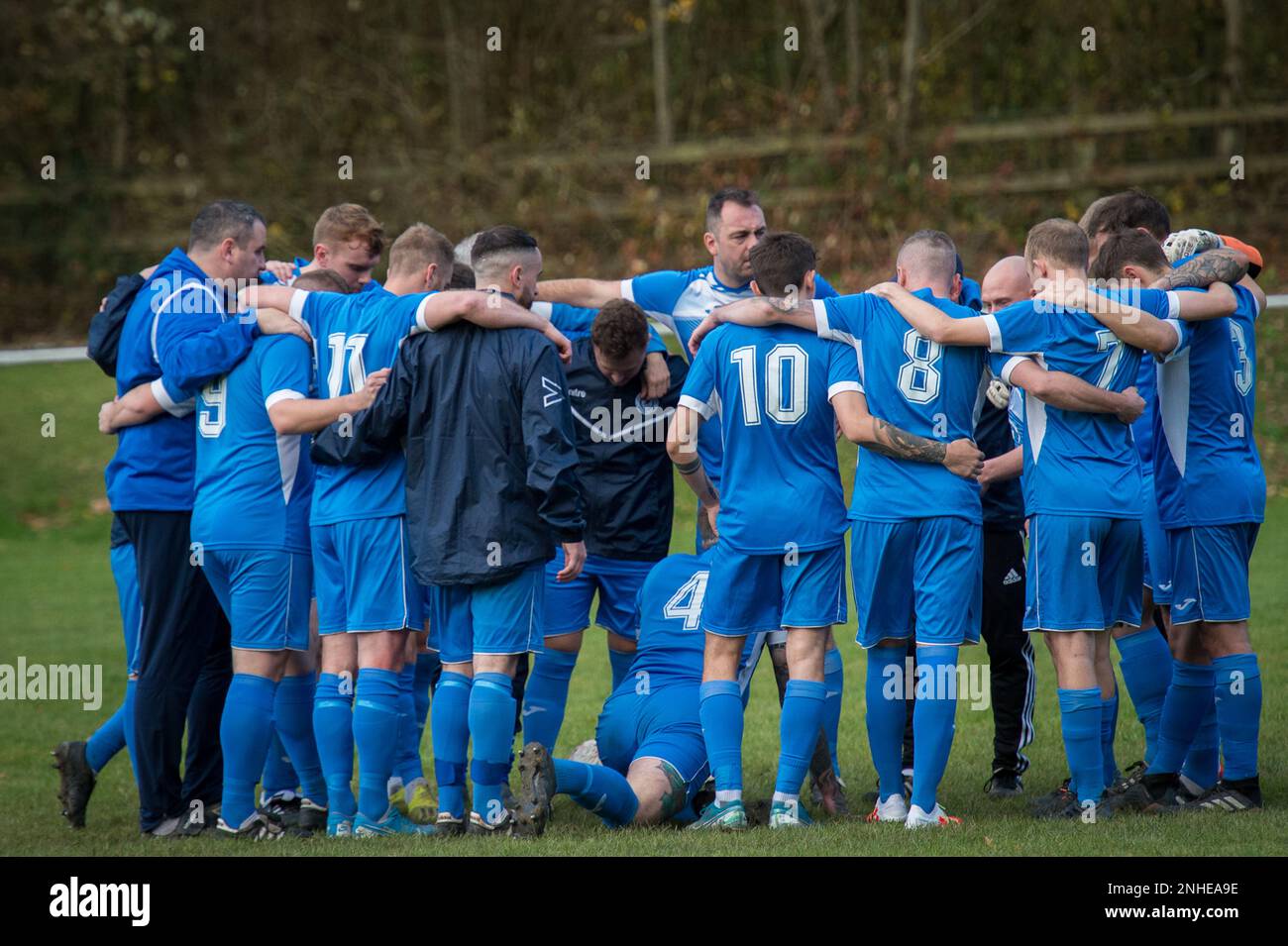 Abertillery, Wales, 13. November 2021. Ardal Leagues South East treffen Abertillery Bluebirds und Goytre AFC. Kredit: Will Cheshire Stockfoto