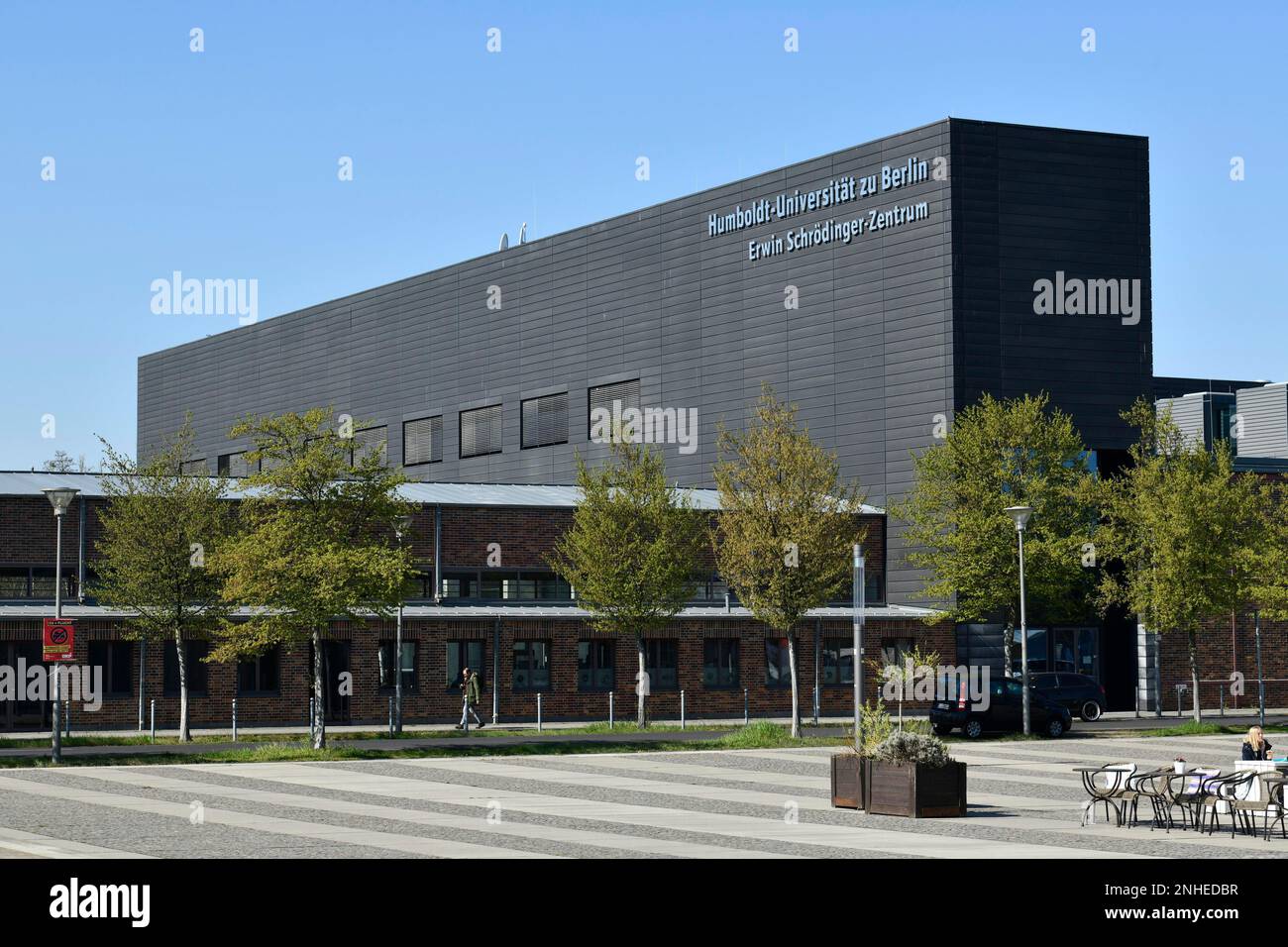 Erwin Schroedinger Centre, Schroedinger-Zentrum, Rudower Chaussee, Adlershof, Treptow-Koepenick, Berlin, Deutschland Stockfoto