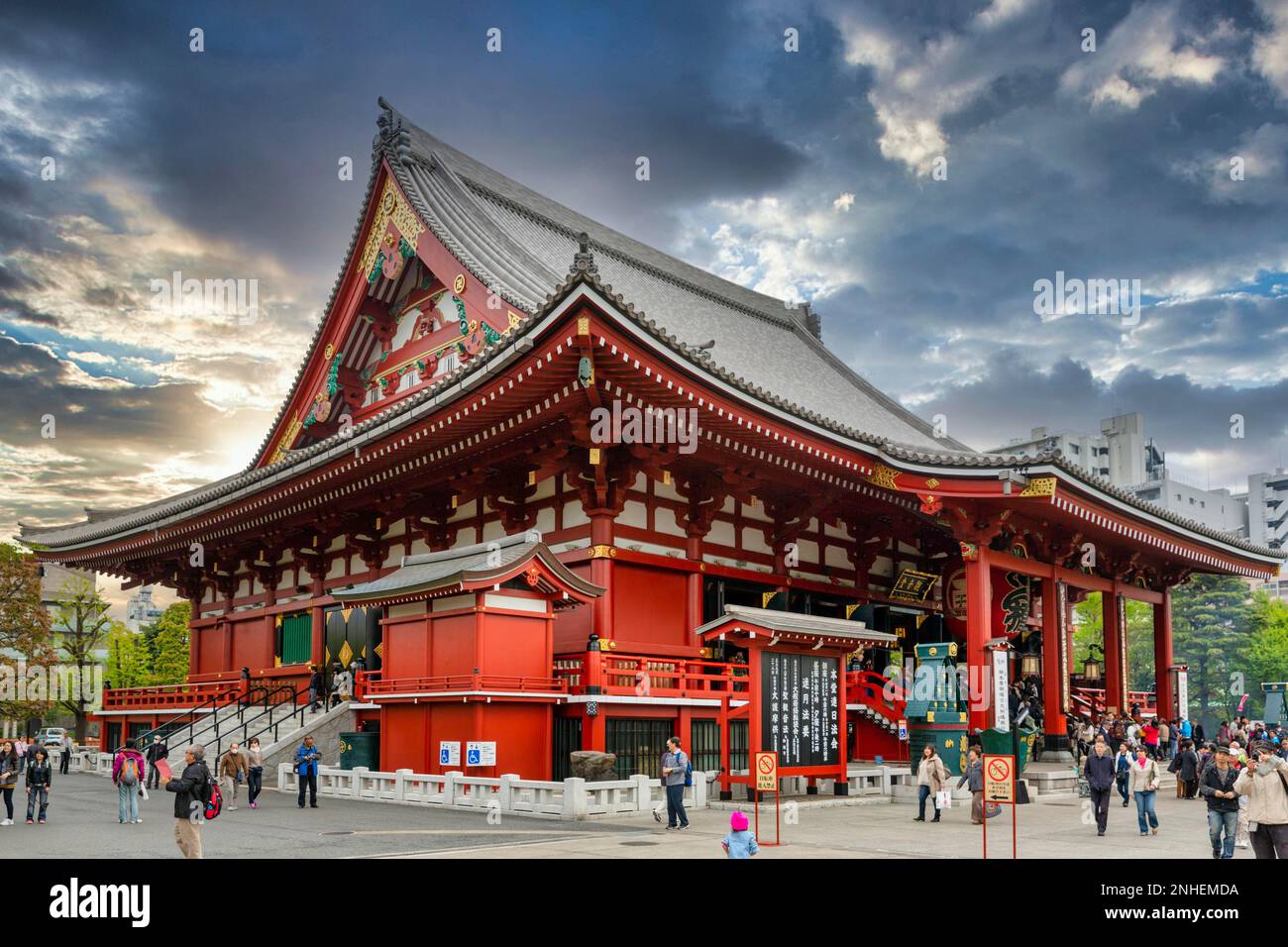 Tokio Japan. Senso Ji Tempel in Asakusa Stockfoto