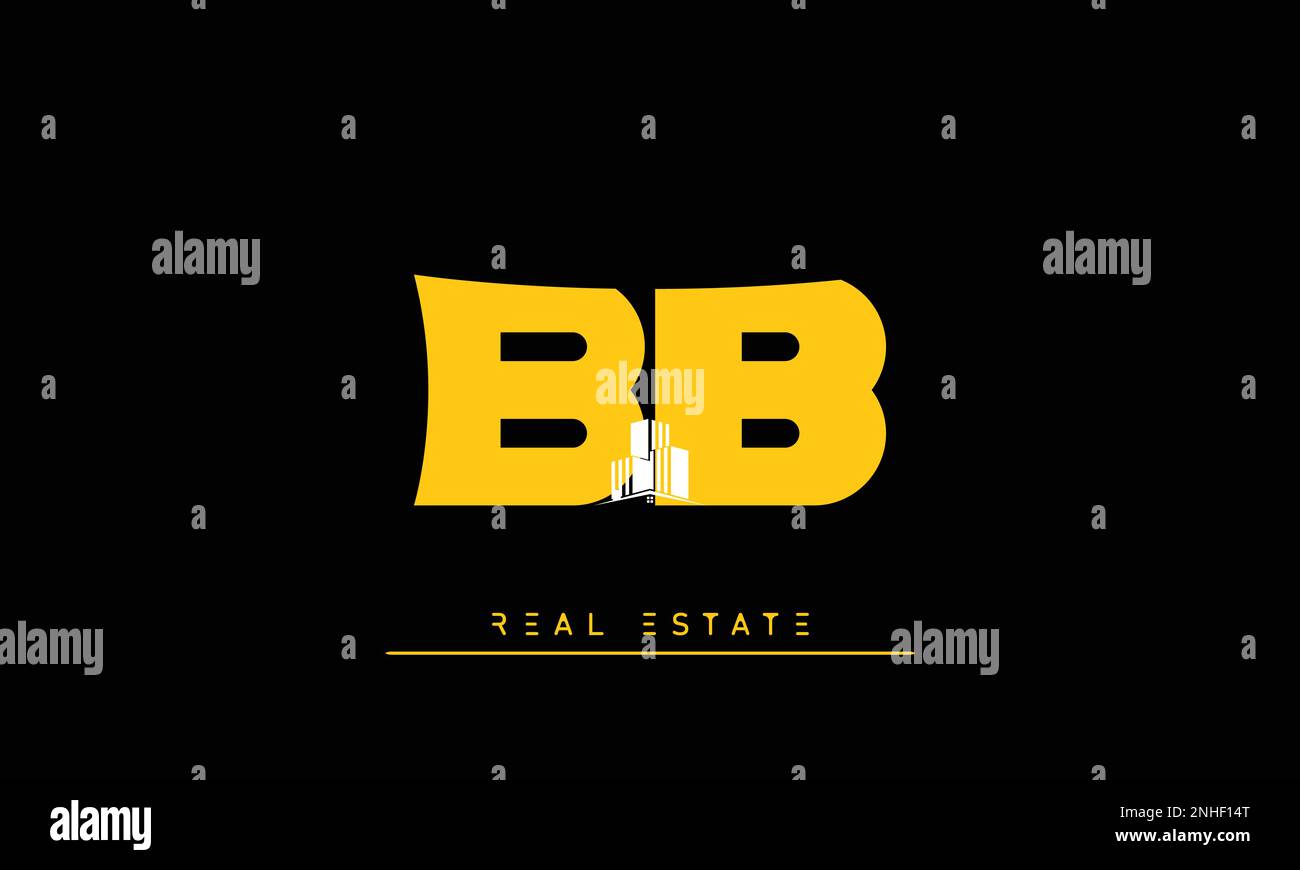 Immobilienbriefe Initialen Monogramm Logo BB Stock Vektor
