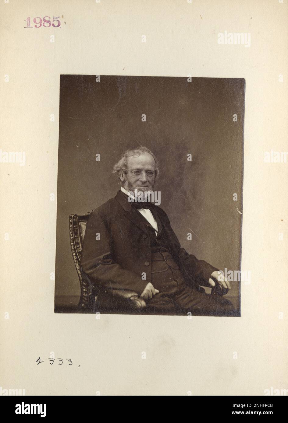 Henry S. Foote, Alabama Mathew Brady aus dem 19. Jahrhundert, Quartermaster und andere Bürgerkriegsfotos Stockfoto