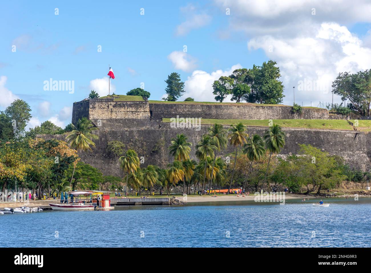 Fort Saint-Louis und La Francoise Beach, Fort-de-France, Martinique, kleine Antillen, Karibik Stockfoto