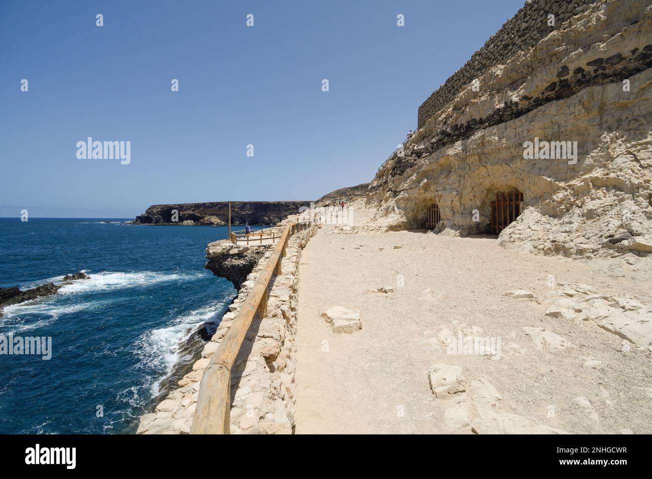 Ajuy-Höhlen in Fuerteventura Stockfoto