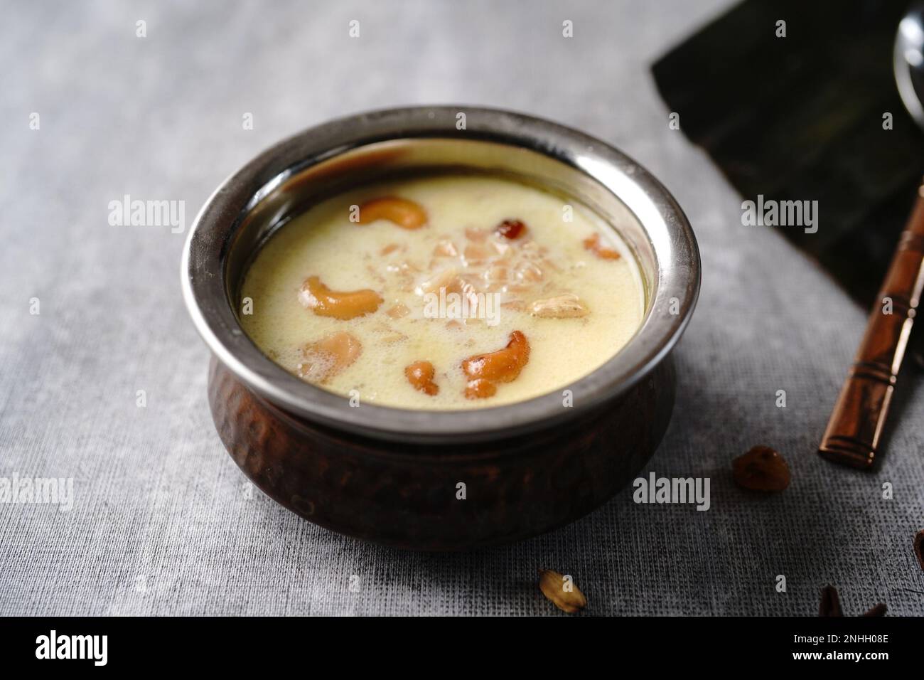 Hausgemachte Kerala Palada Pradaman oder Payasam, selektive Ausrichtung Stockfoto