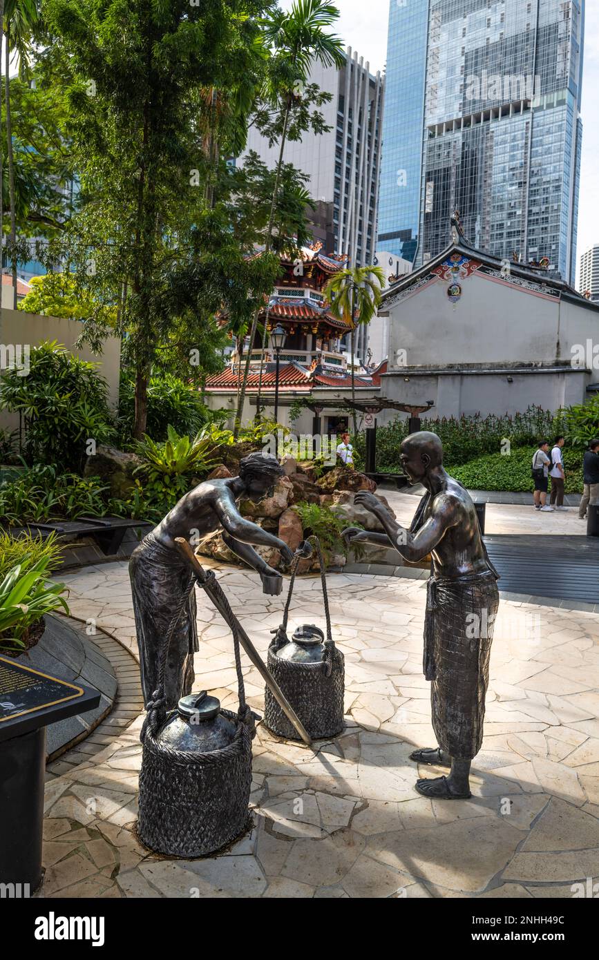 ops Singapore ist ein beliebter Ort für Touristen, der nach Covid wieder aufgewacht ist. Stellen Sie Sich Neville Marriner Vor. Stockfoto