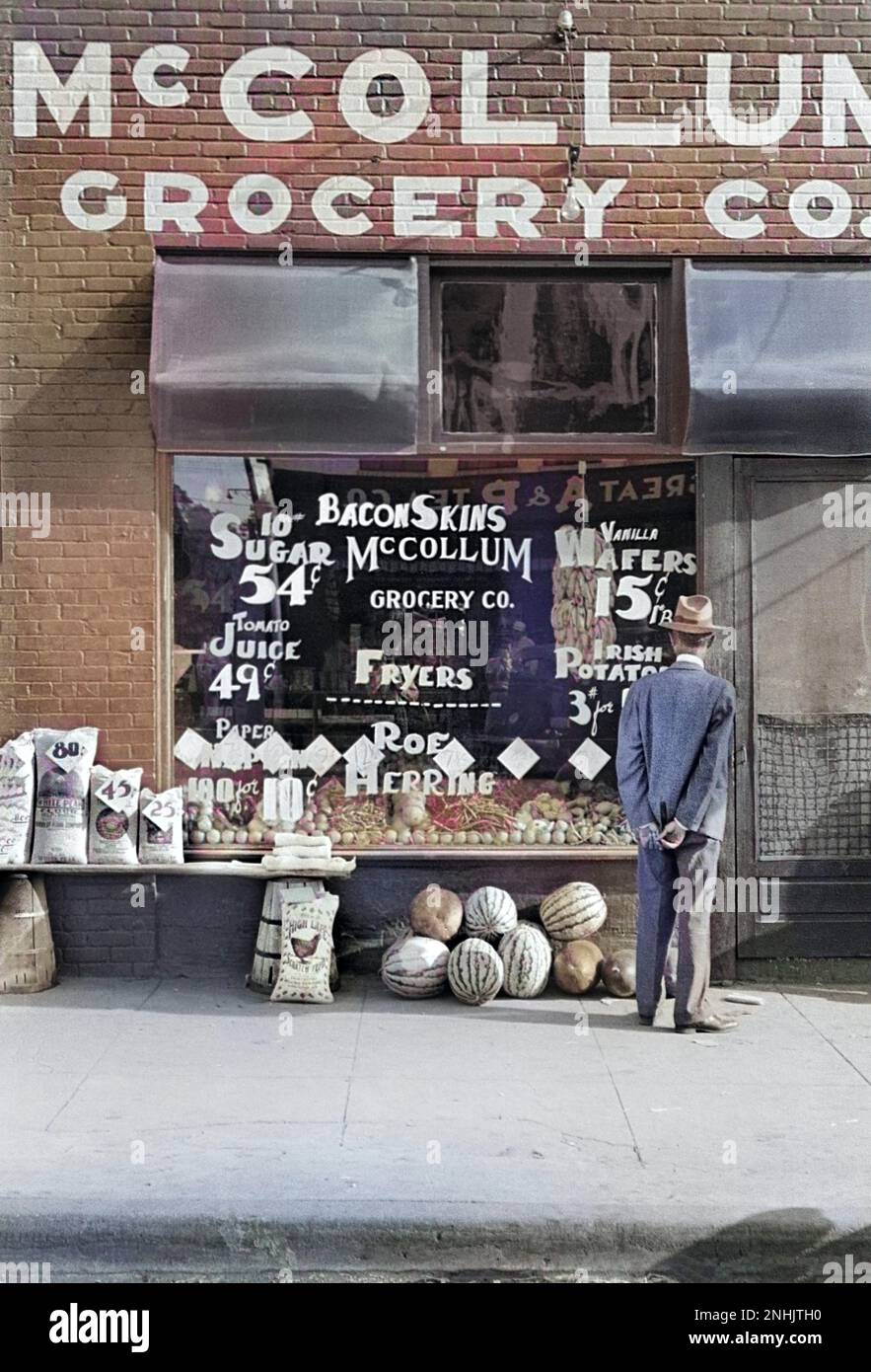 StoreFront, Greensboro, Alabama, USA, Walker Evans, Juli 1936 Stockfoto