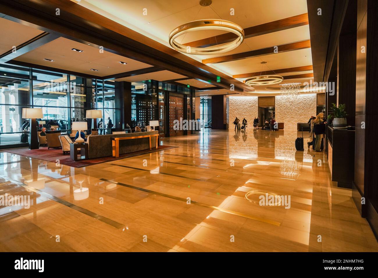 Omni Nashville Hotel Lobby Bereich, Nashville, Tennessee Stockfoto