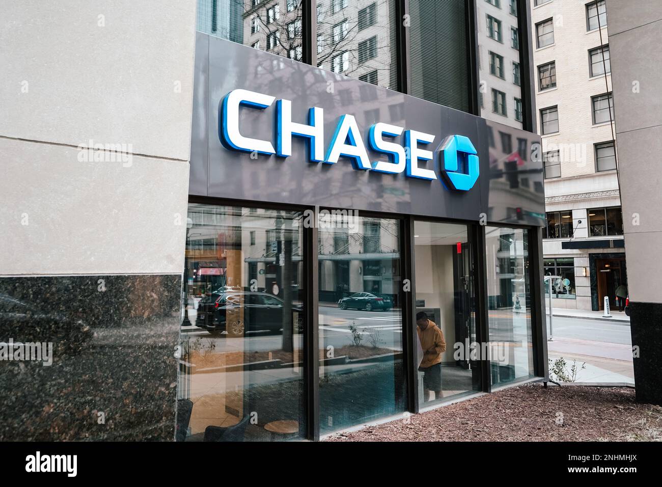 Filiale der Chase Bank, USA Stockfoto