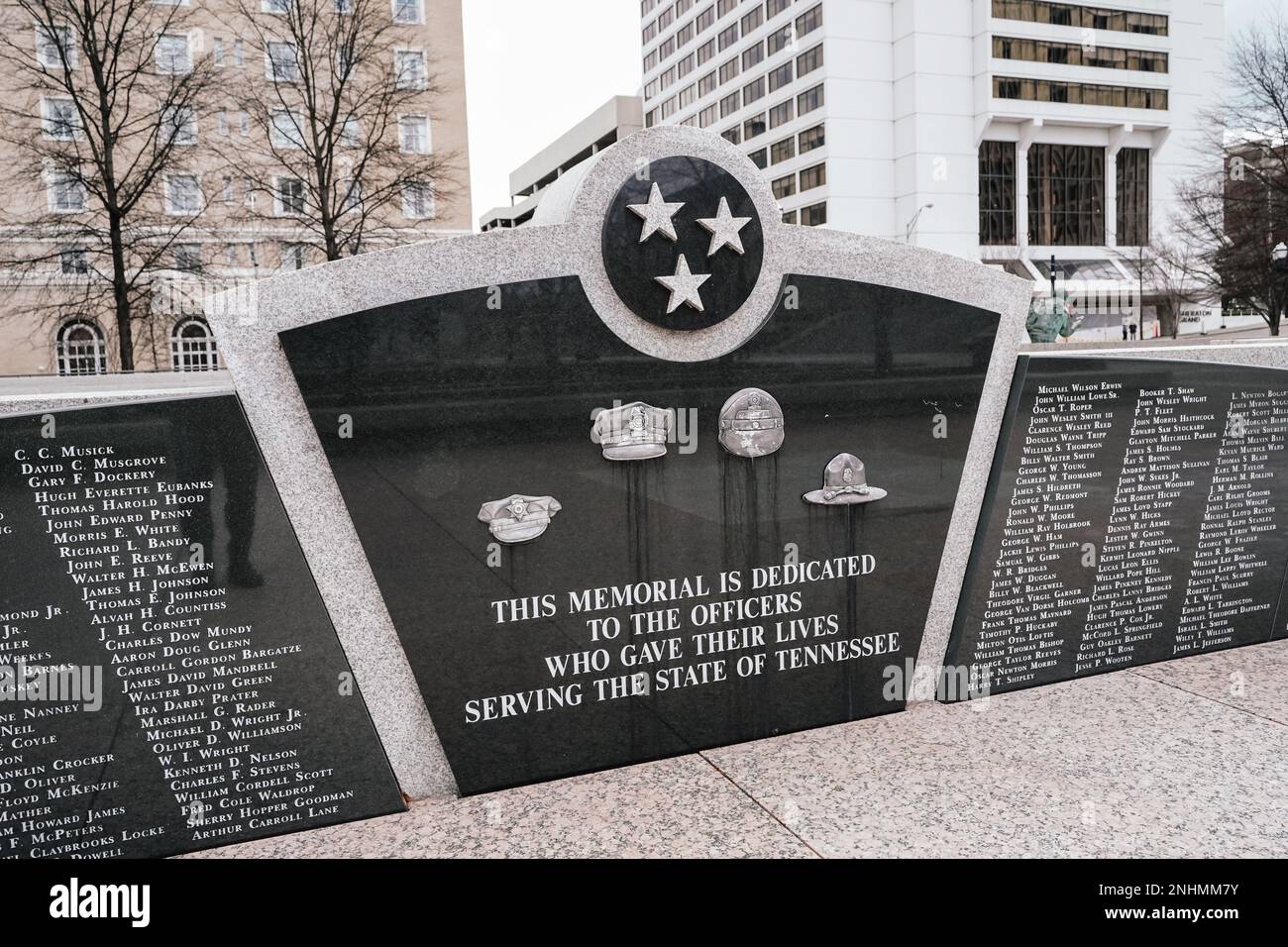 Officers Memorial, Legislative Plaza, Nashville, Tennessee Stockfoto