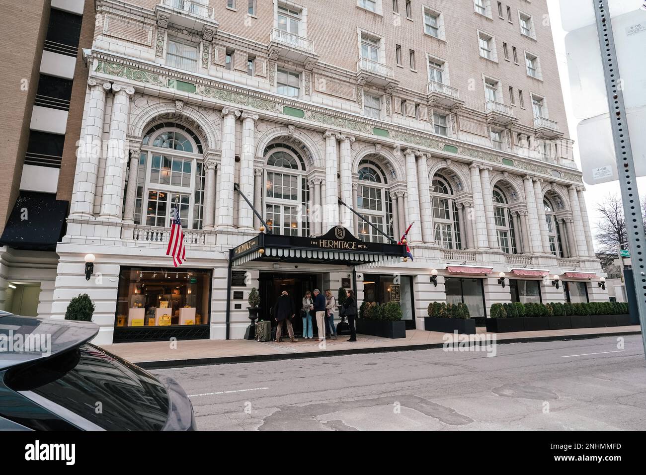 Das Hermitage Hotel ist ein 5-Sterne-Luxushotel in Nashville, Tennessee Stockfoto