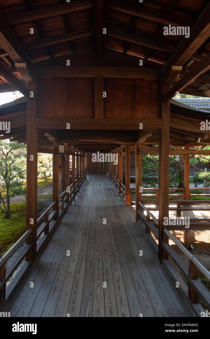 Details zum Daikaku-ji-Tempel, Kyoto, Japan Stockfoto