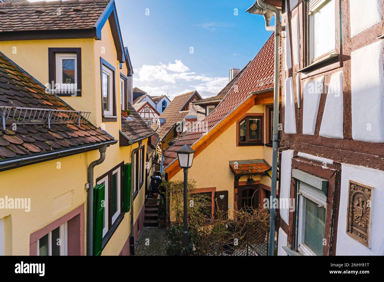 Historisches Zentrum von Mosbach (Odenwald Region/Deutschland) Stockfoto