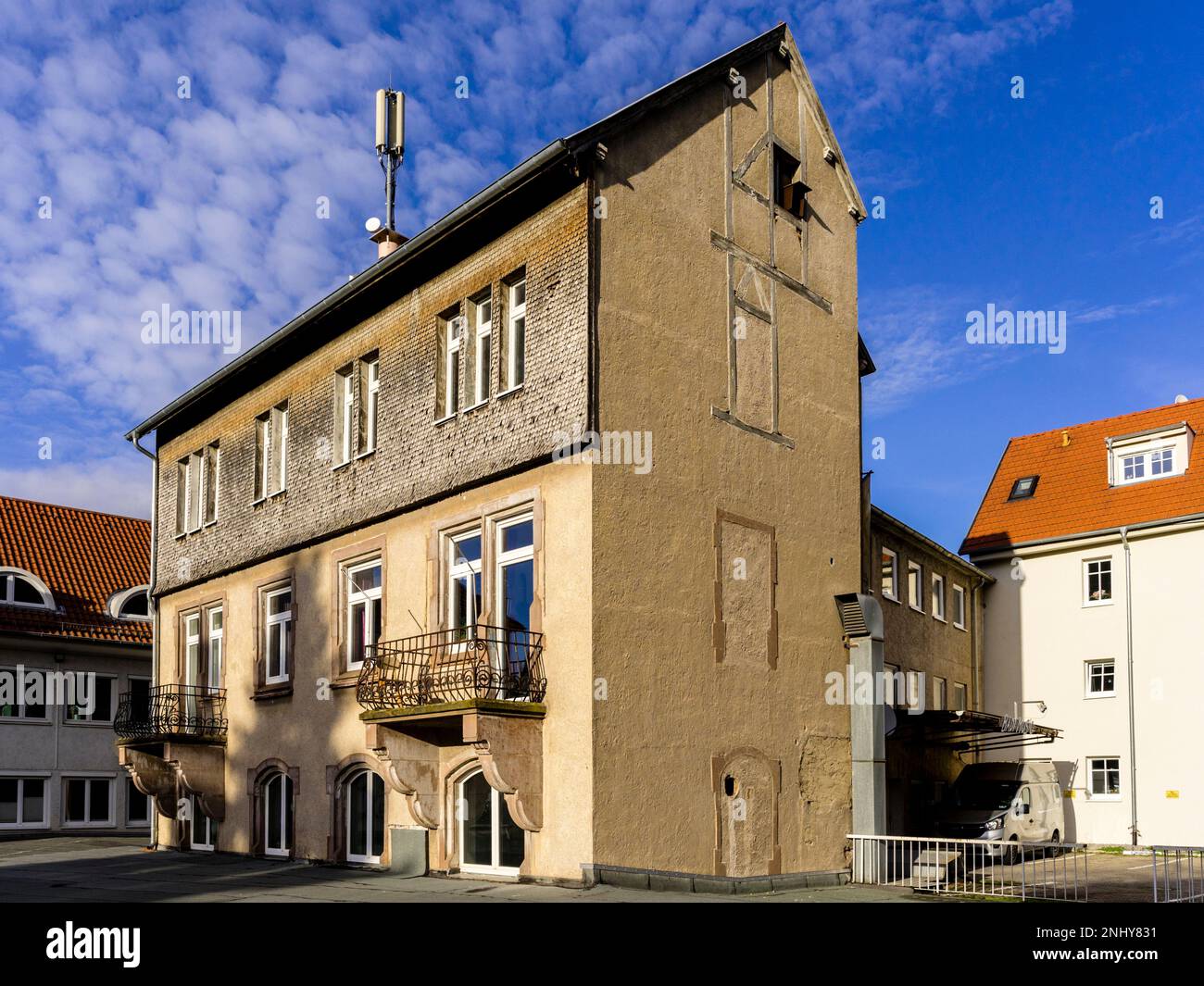 Historisches Haus im historischen Zentrum von Mosbach (Region Odenwald/Deutschland) Stockfoto