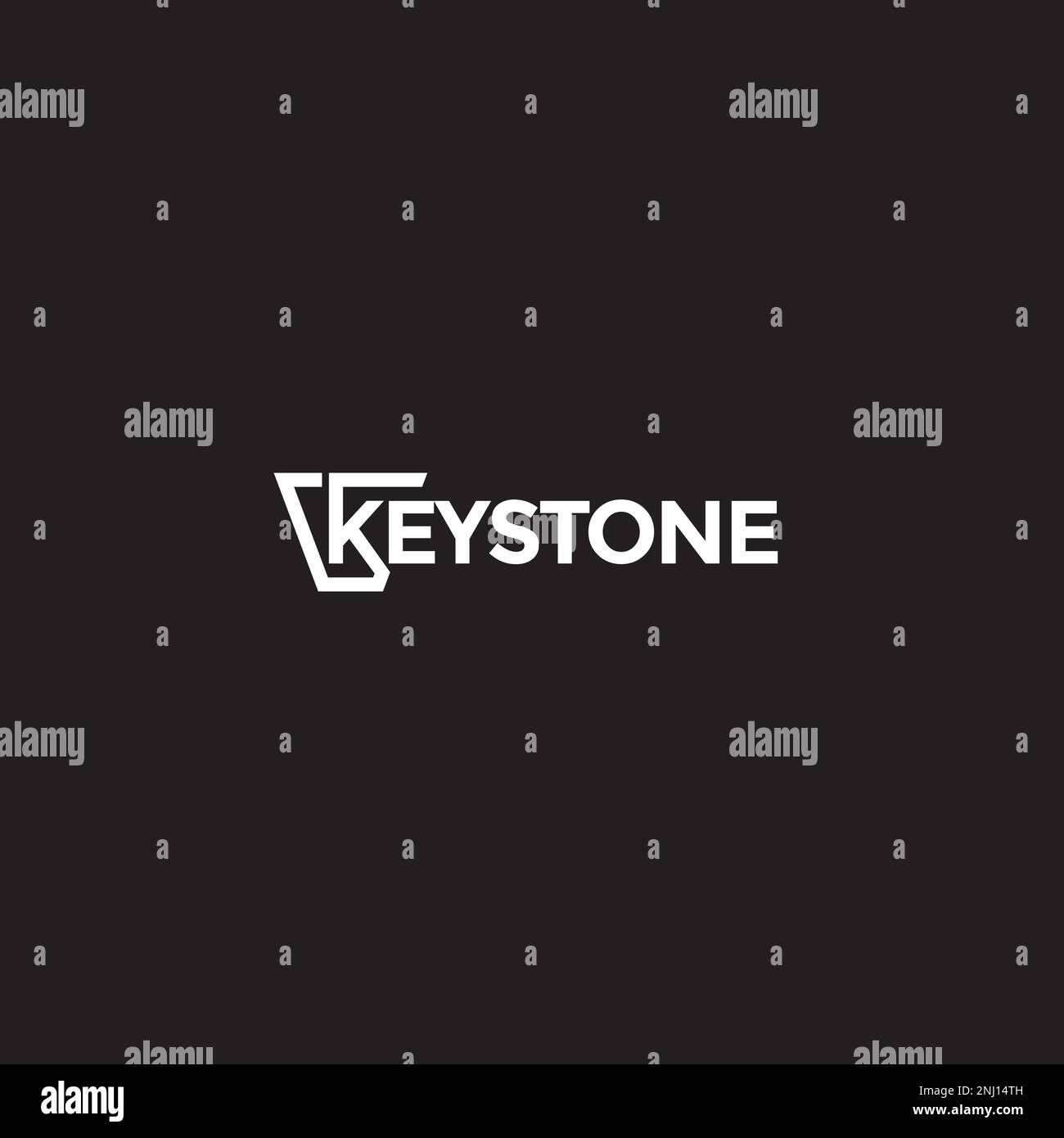Keystone-Logo oder Icon-Design Stock Vektor