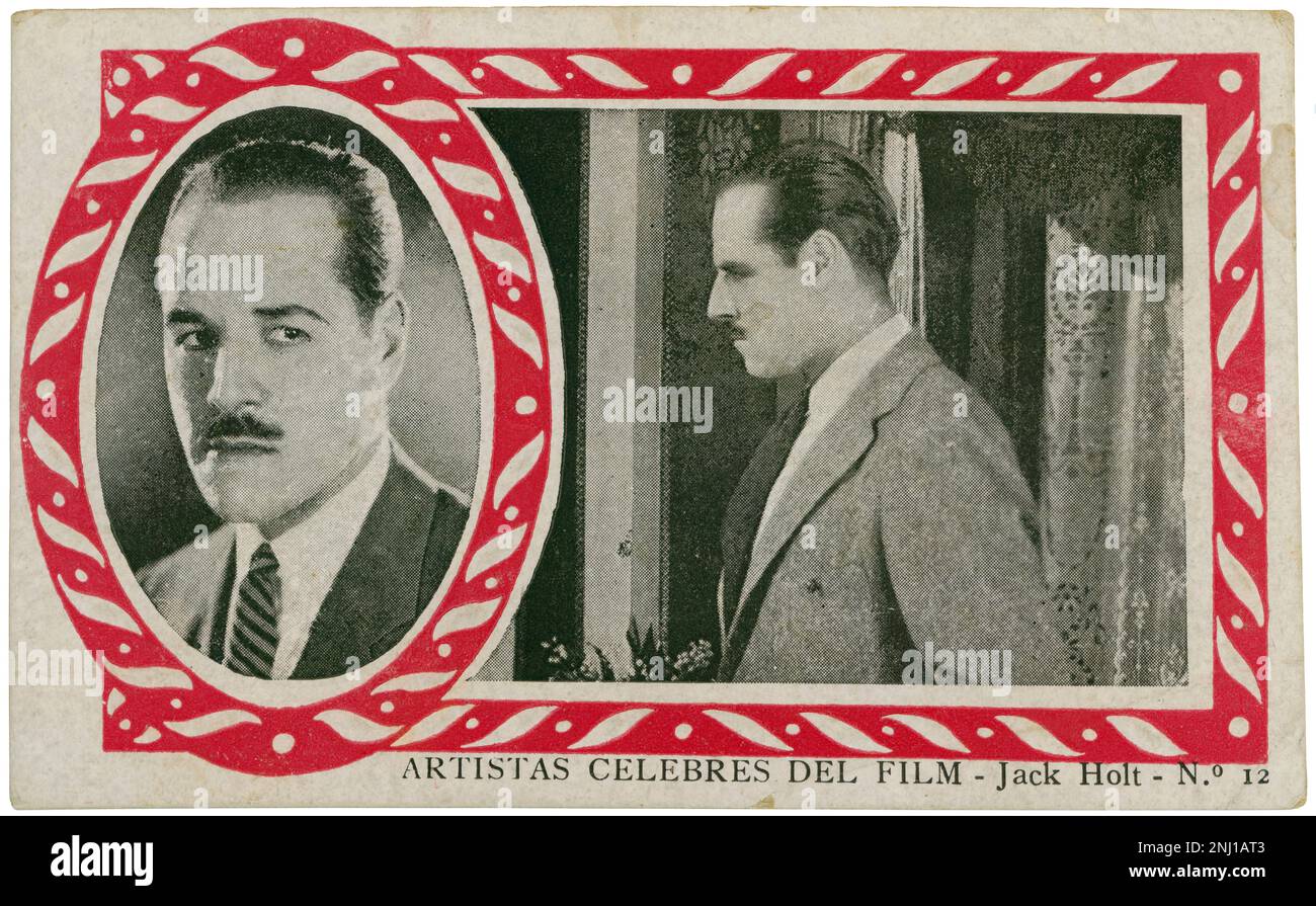 Jack holt (1888-1951), Actor de Cine mudo y sonoro estadounidense, especialmente en westerns. Stockfoto