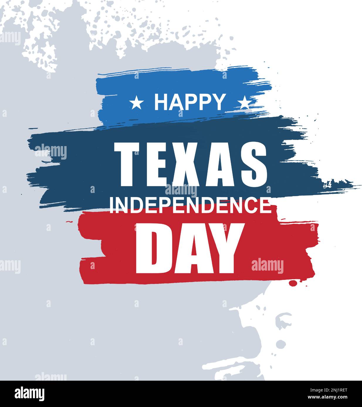 Texas Unabhängigkeitstag, einsame Sternenflagge. Patriotisches Zeichen und Elemente. Poster, Karte, Banner und Hintergrund, moderne Vektordarstellung im Hintergrund Stock Vektor