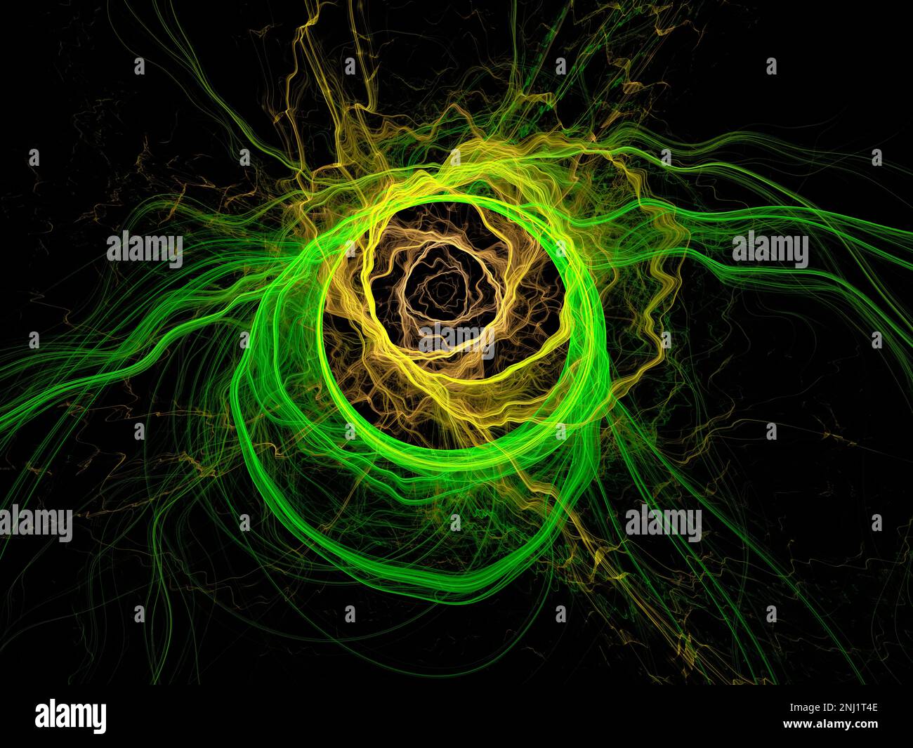 Entdecken Sie die faszinierende Welt der künstlichen Fractals: Entdecken Sie die Schönheit der unendlichen Komplexität Stockfoto
