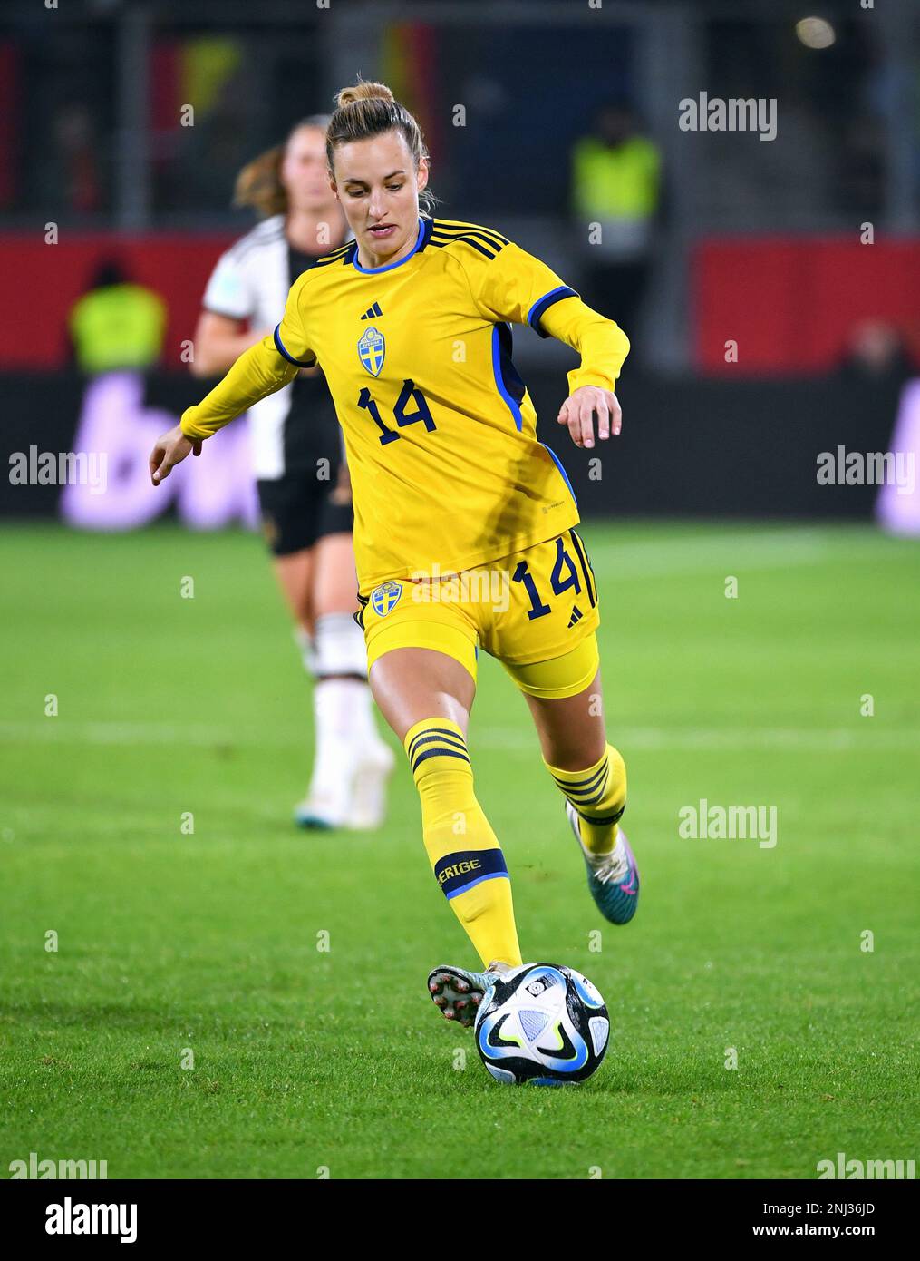 Women's International, Schauinsland-Reisen-Arena Duisburg; Deutschland - Schweden; Nathalie Björn (SWE) Stockfoto