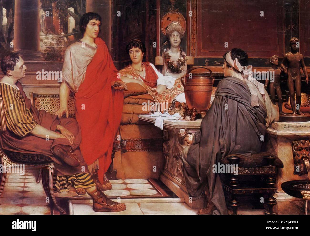 CATULUS (c 84 -54 v. Chr.) römischer Dichter. Malerei von Lawrence Alma-Tadema 1865 Stockfoto