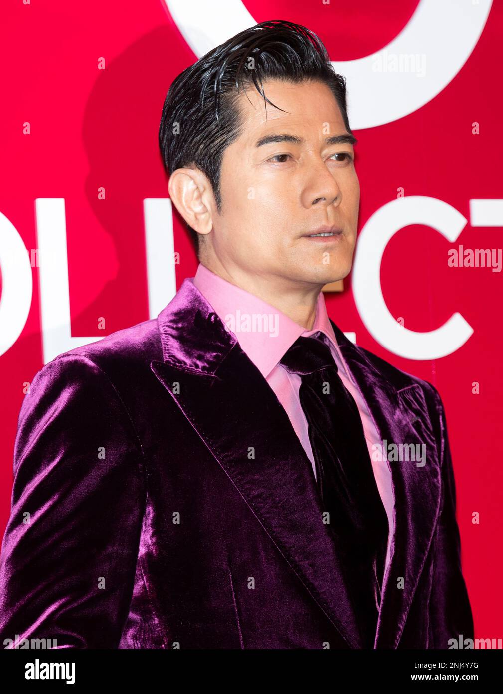 Seoul, Südkorea. 22. Februar 2023. Der Schauspieler aus Hongkong, Aaron Kwok, nimmt am 22. Februar 2023 an einer Fotokonferenz für die Tom Ford Beauty-Veranstaltung in Seoul, Südkorea, Teil. (Foto: Lee Young-ho/Sipa USA) Guthaben: SIPA USA/Alamy Live News Stockfoto
