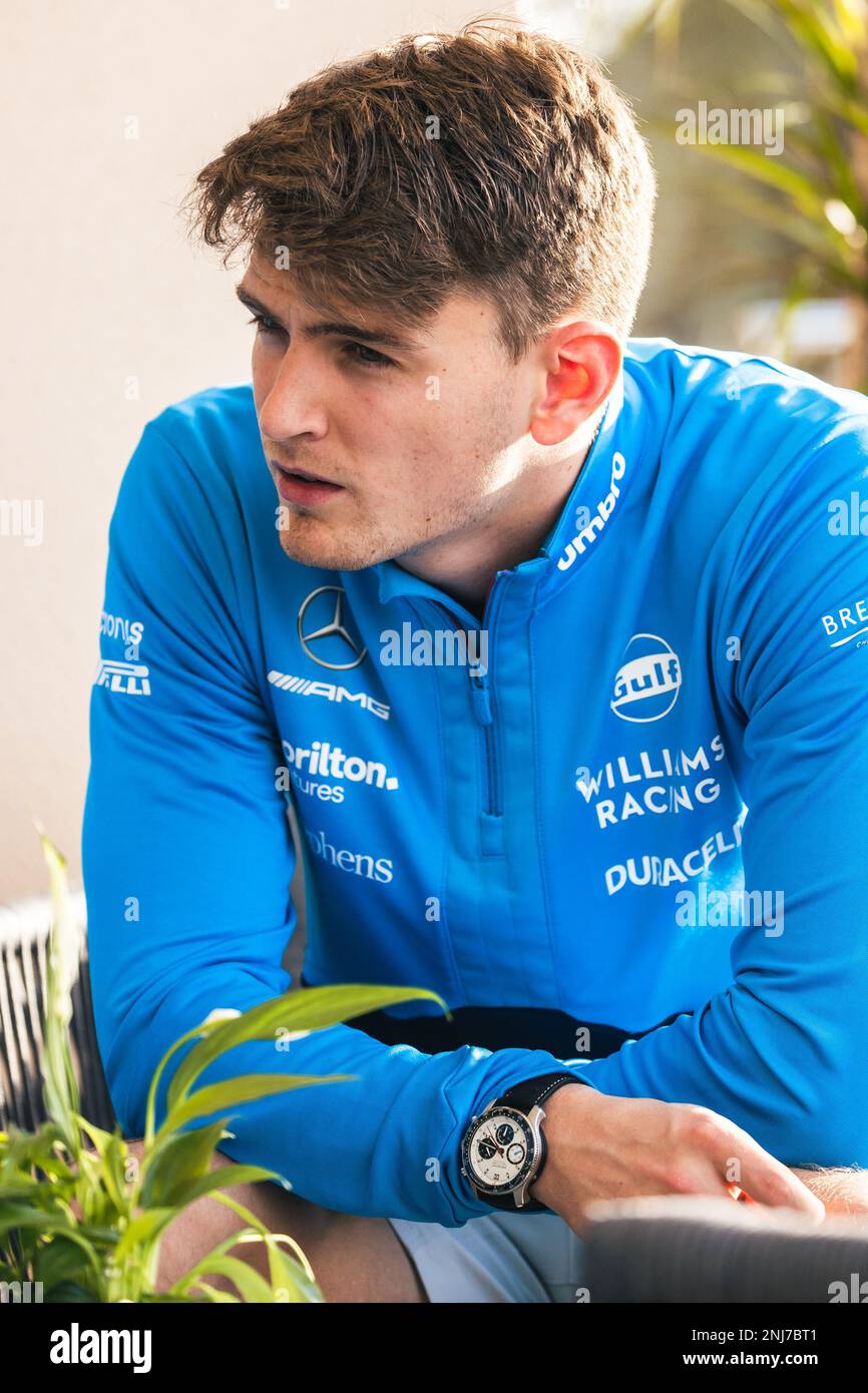 Logan SarSergeant (USA) Williams Racing. 22.02.2023. Formula 1 Testing, Sakhir, Bahrain, Preparations. Das Foto sollte wie folgt lauten: XPB/Press Association Images. Stockfoto