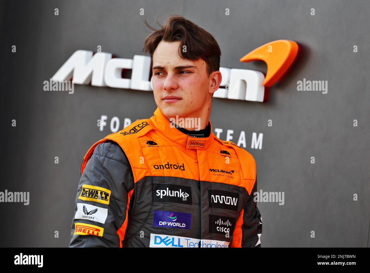 Sakhir, Bahrain. 22. Februar 2023 Oscar Piastri (AUS) McLaren. Formula One Testing, Preparations, Mittwoch, 22. Februar 2023. Sakhir, Bahrain. Stockfoto