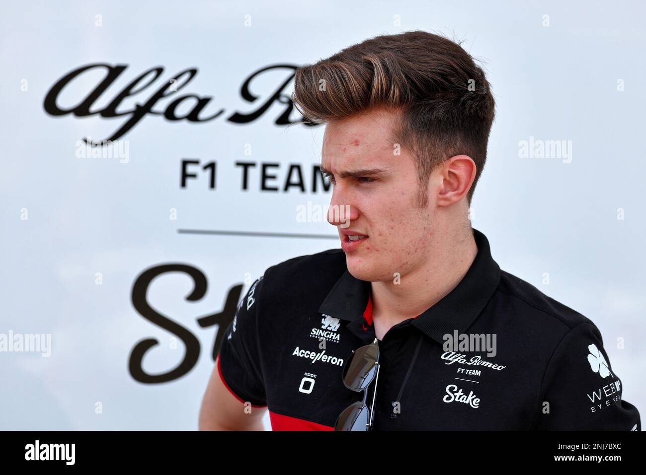 Sakhir, Bahrain. 22. Februar 2023 Theo Pourchaire (FRA) Alfa Romeo F1 Team Reserve Driver. Formula One Testing, Preparations, Mittwoch, 22. Februar 2023. Sakhir, Bahrain. Stockfoto