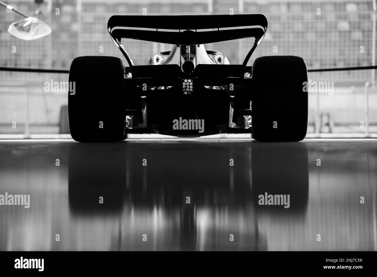 F1 Show-Auto. 22.02.2023. Formula 1 Testing, Sakhir, Bahrain, Preparations. Das Foto sollte wie folgt lauten: XPB/Press Association Images. Stockfoto