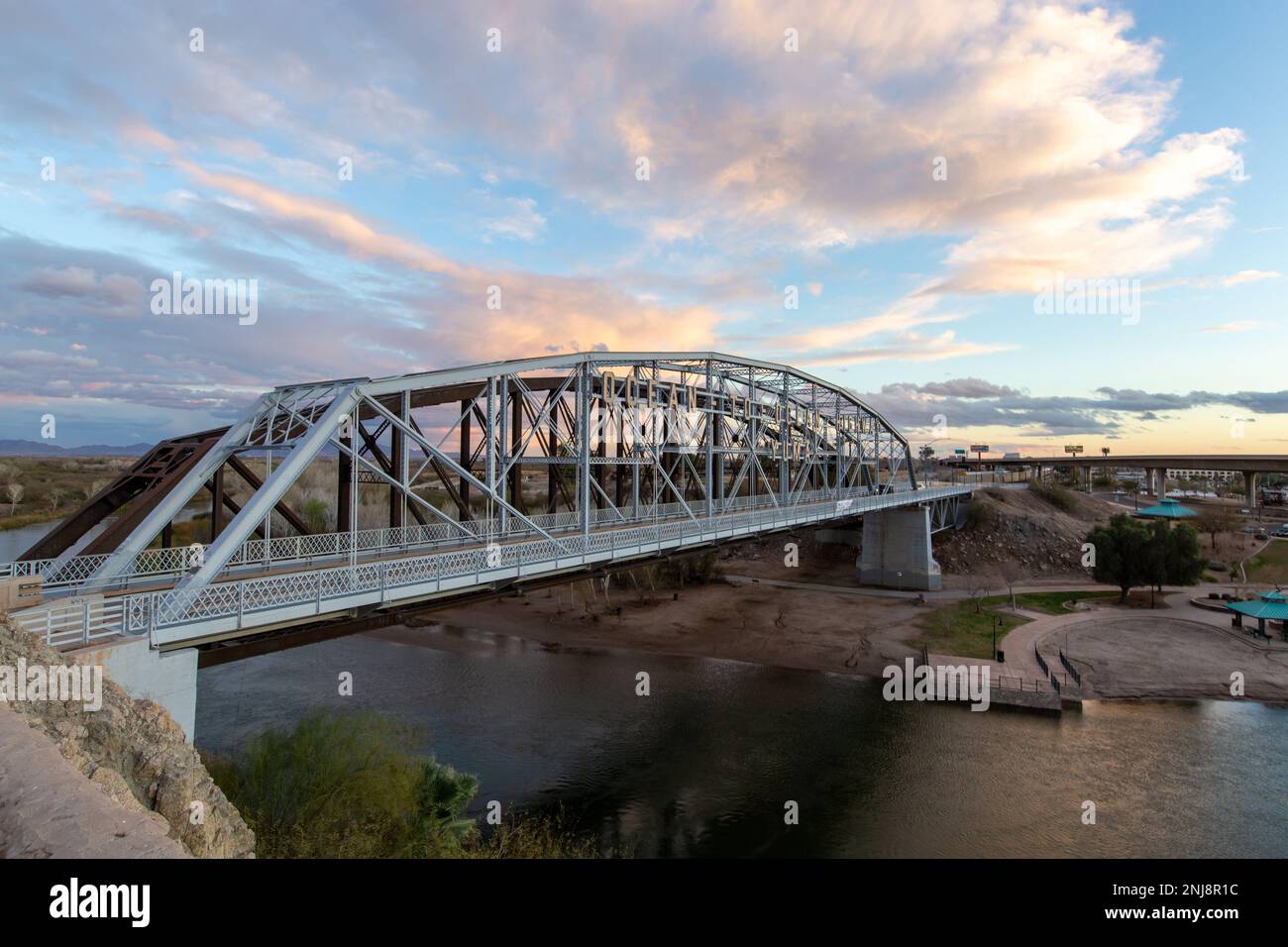 Ocean-to-Ocean-Bridge in Yuma Az Stockfoto