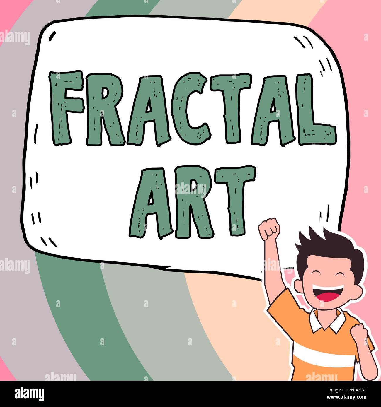 Inspiration mit dem Schild „Fractal Art“. Geschäftsübersicht der Ort oder Abschnitt einer Website, der für öffentliche Diskussionen verwendet wird Stockfoto