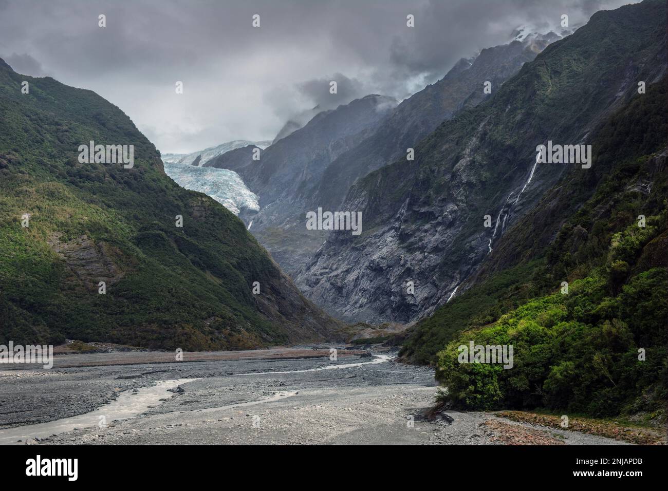 Franz Josef Gletscher, Südinsel, Neuseeland Stockfoto