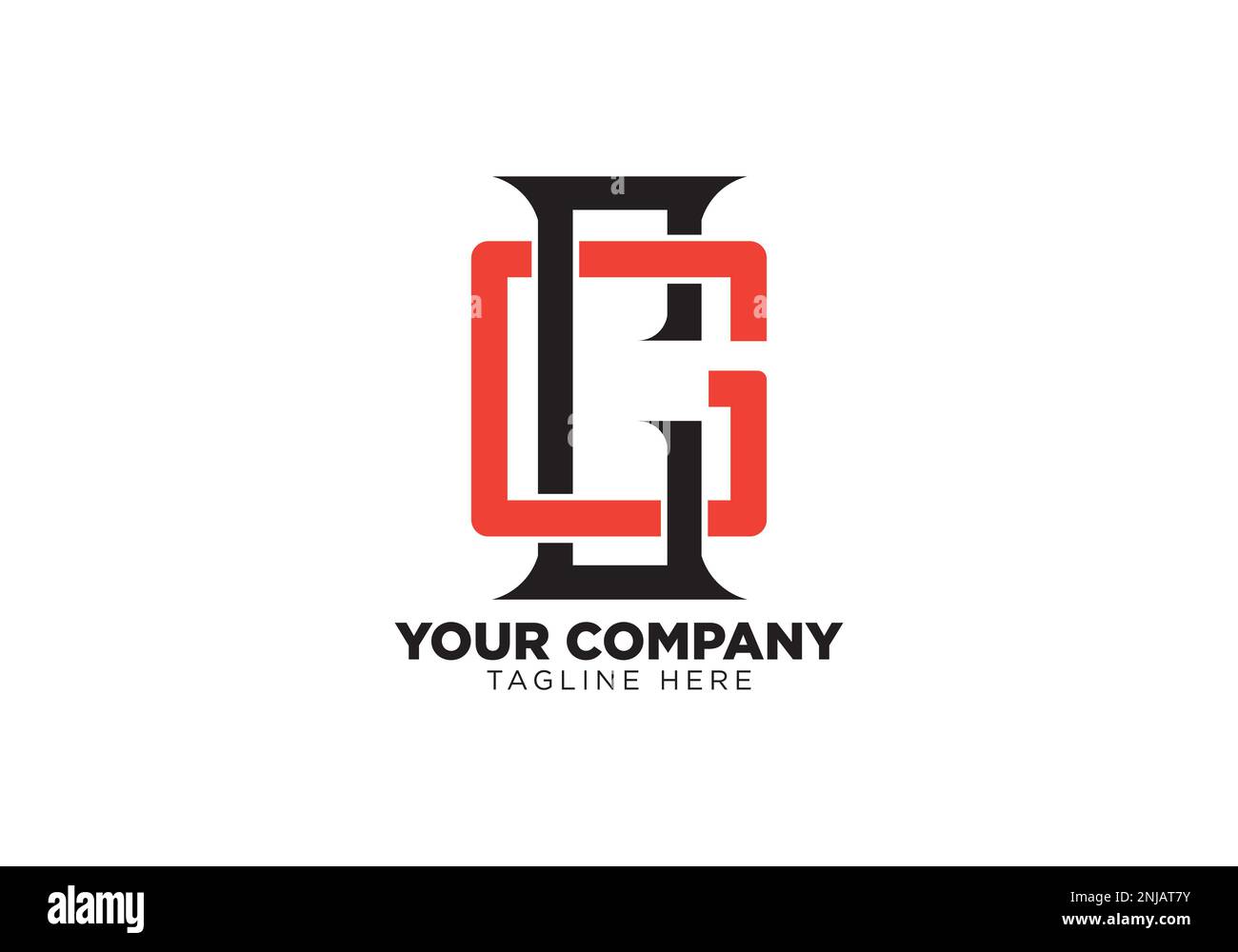 Letter CG Logo Icon Design Vorlage Elemente Stock Vektor