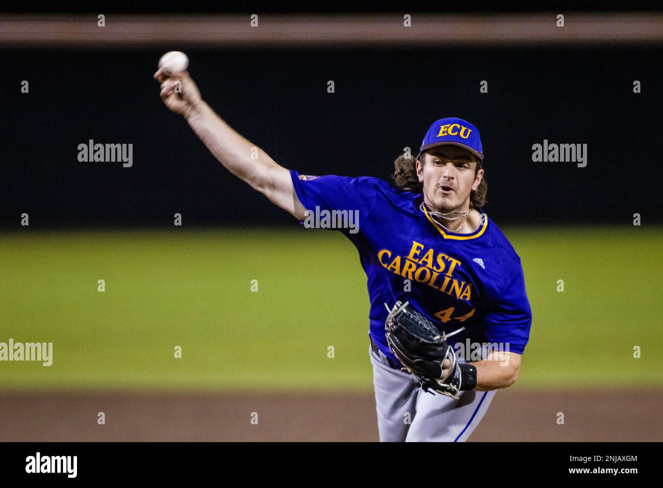 Buies Creek, North Carolina, USA. 21. Februar 2023. Der Pitcher Wyatt