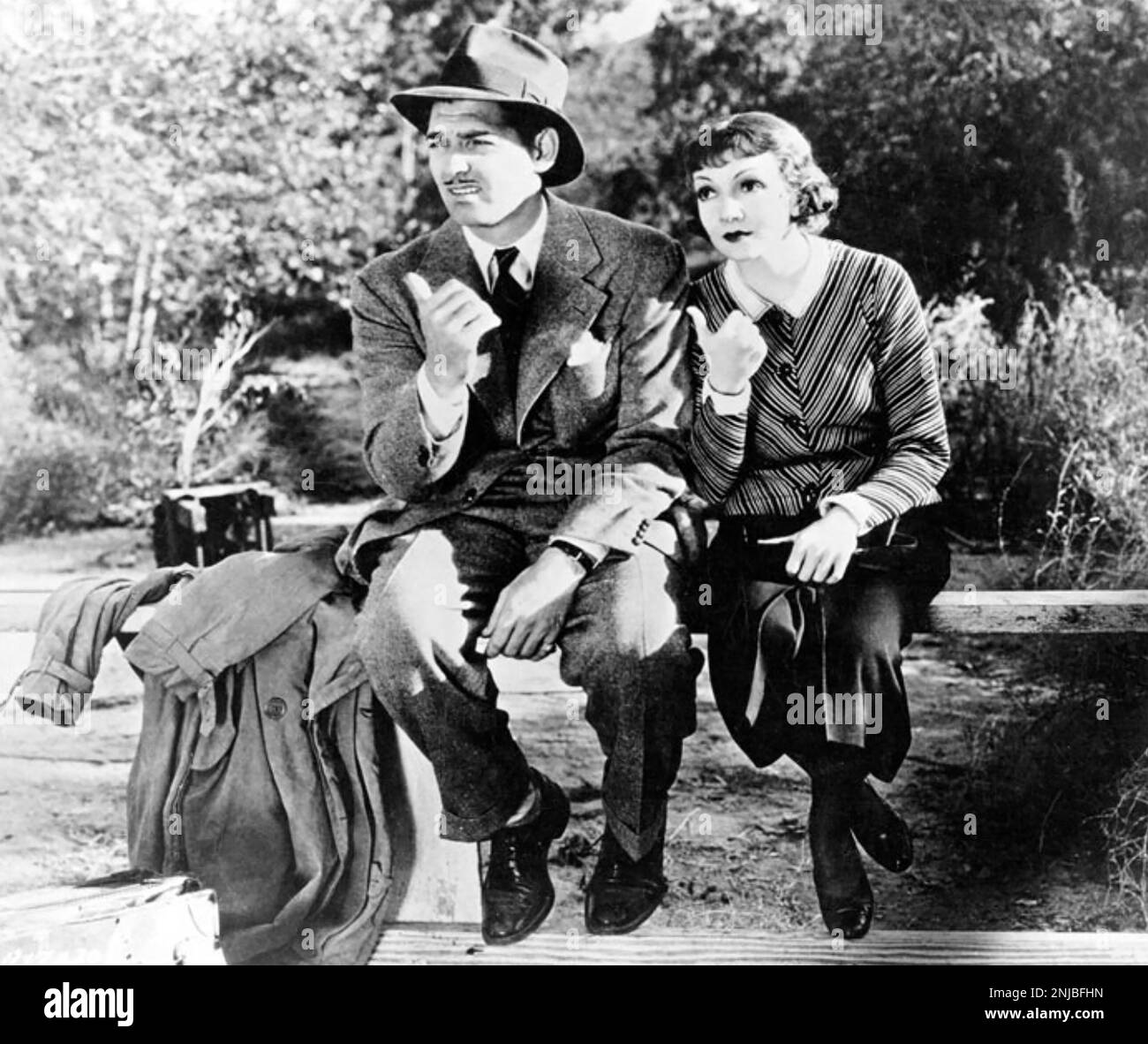 IT geschah eine Nacht 1934 Columbia Film mit Clark Gable und Claudette Colbert Stockfoto