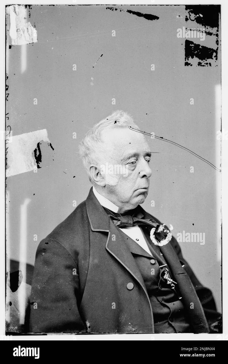 Porträt von Reverdy Johnson, einem US-Politiker und Anwalt. Bild aus der Library of Congress Brady-Handy Collection. Stockfoto